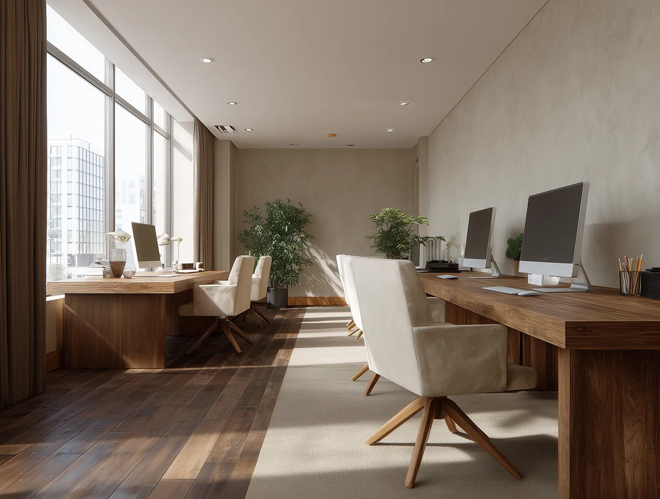 Minimalist luxury in a modern loft.
