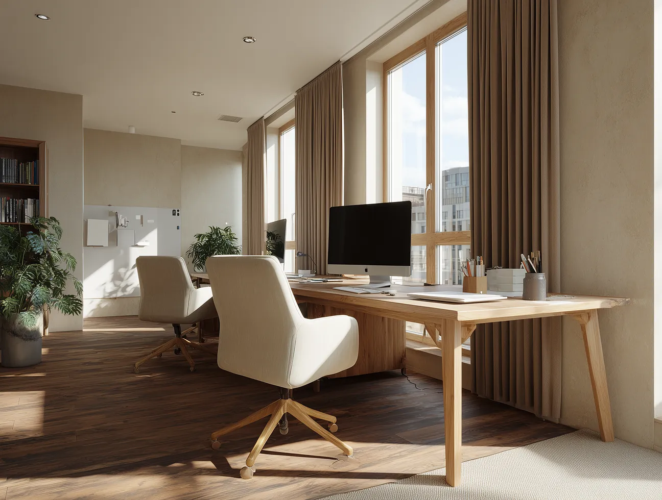 Minimalist luxury in a modern loft.