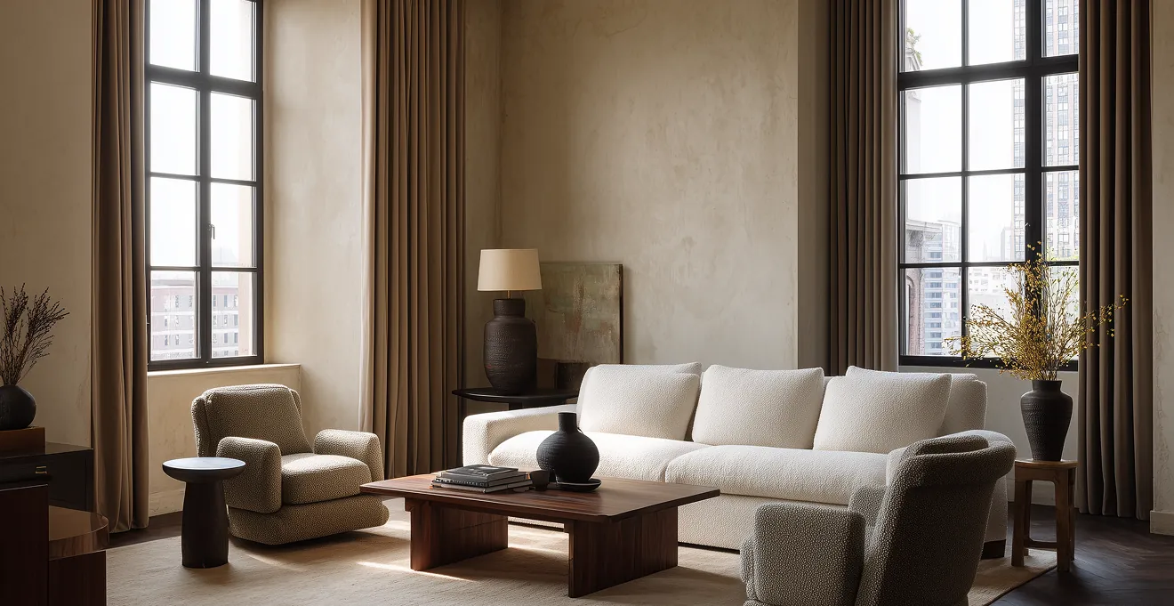 Minimalist luxury in a modern loft.
