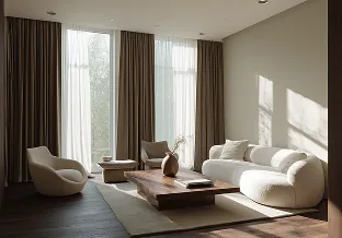 Minimalist luxury in a modern loft.